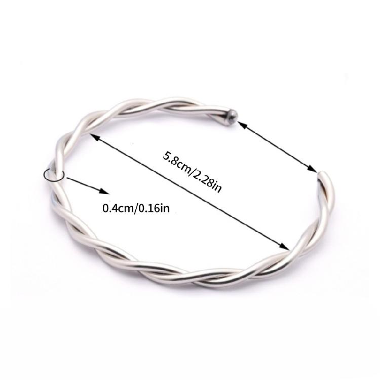 Elegant Spirals Cuff Bangle Silver Plated Jewelry Accessory Portable Decoration for Gifts Giving and Trendy Outfits