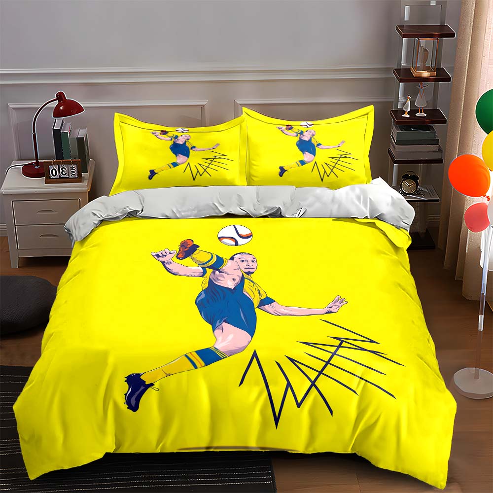 

Soccer player kicking ball. Bedding sets Duvet cover sets Duvet covers Pillowcases(1 * Duvet Cover 2 * Pillowcases, without duvet insert) 135x200cm
