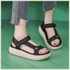 Fashion Large Size Women's Shoes 2025 New Comfortable Platform Flats Shoes Fashion Breathable Non Slip Height Increase Casual Sandals