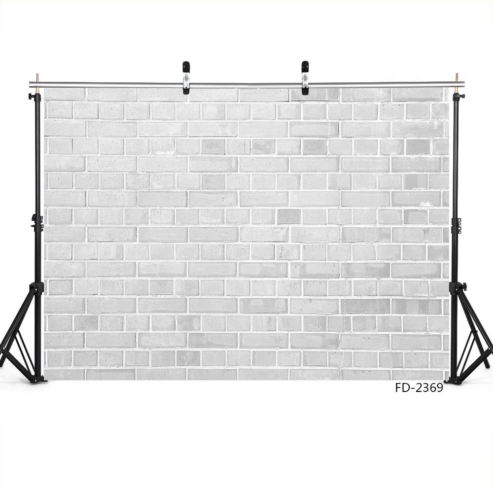 Off-White Brick Wall Vinyl Photo Backgrounds Photographic Backdrops For Backgrounds for Children Baby Photo Digital Photo Studio