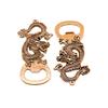 Retro Dragon Brass Faucet Wine Bottle Opener with Dice Ornament