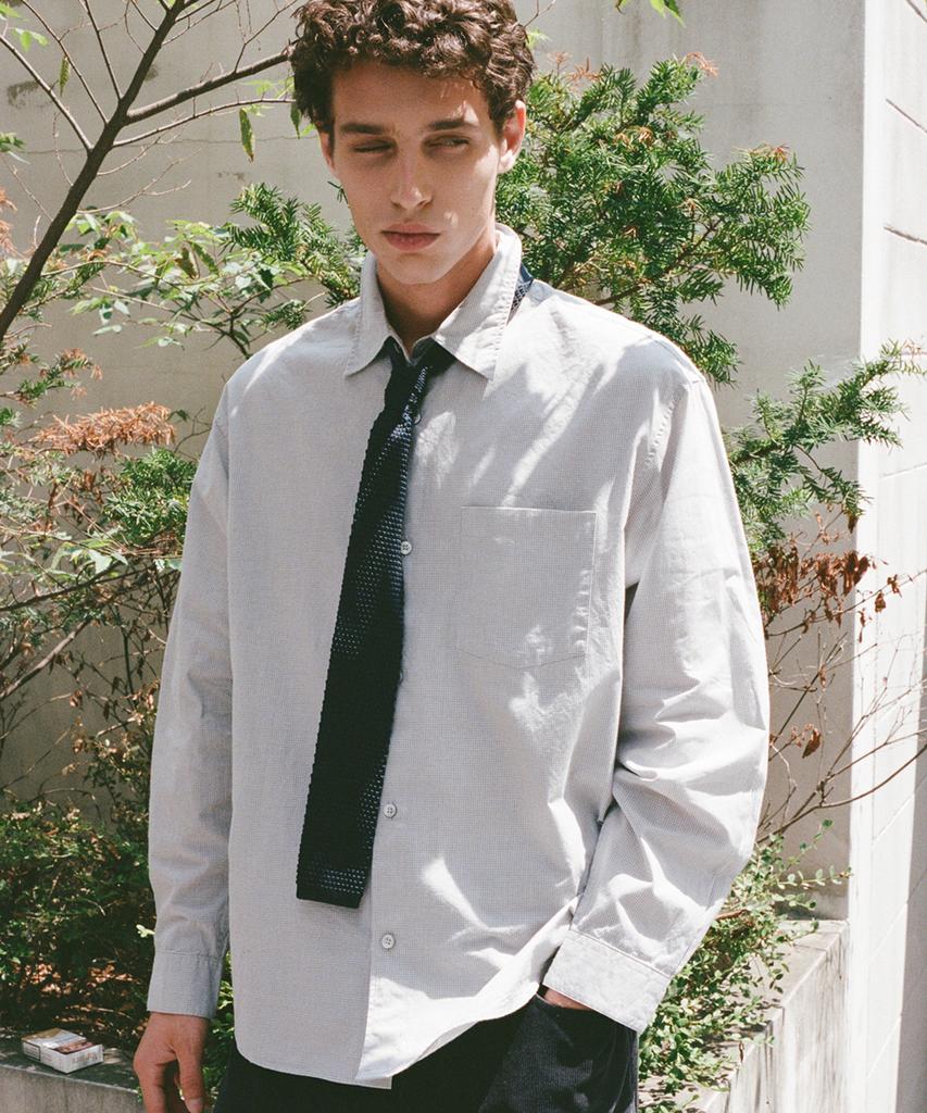 SHIRTER Editor Check Shirt (Grey)