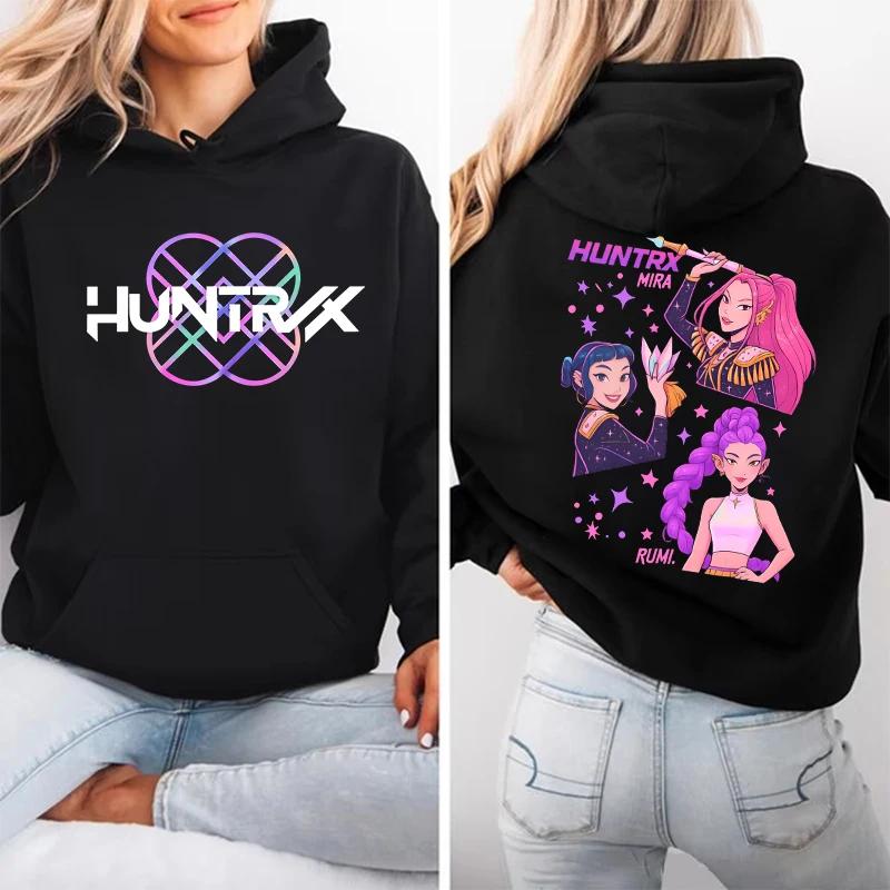 Unisex Hoodies & Sweatshirts New Anime Kpop Demon Hunters Long Sleeve Sweatshirt Casual Loose Hoodies Fashion Tops
