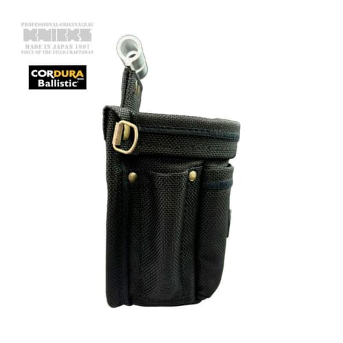 Knicks Aluminum Reinforced VA Small Waist Pouch, Cordura Ballistic Fabric, Black