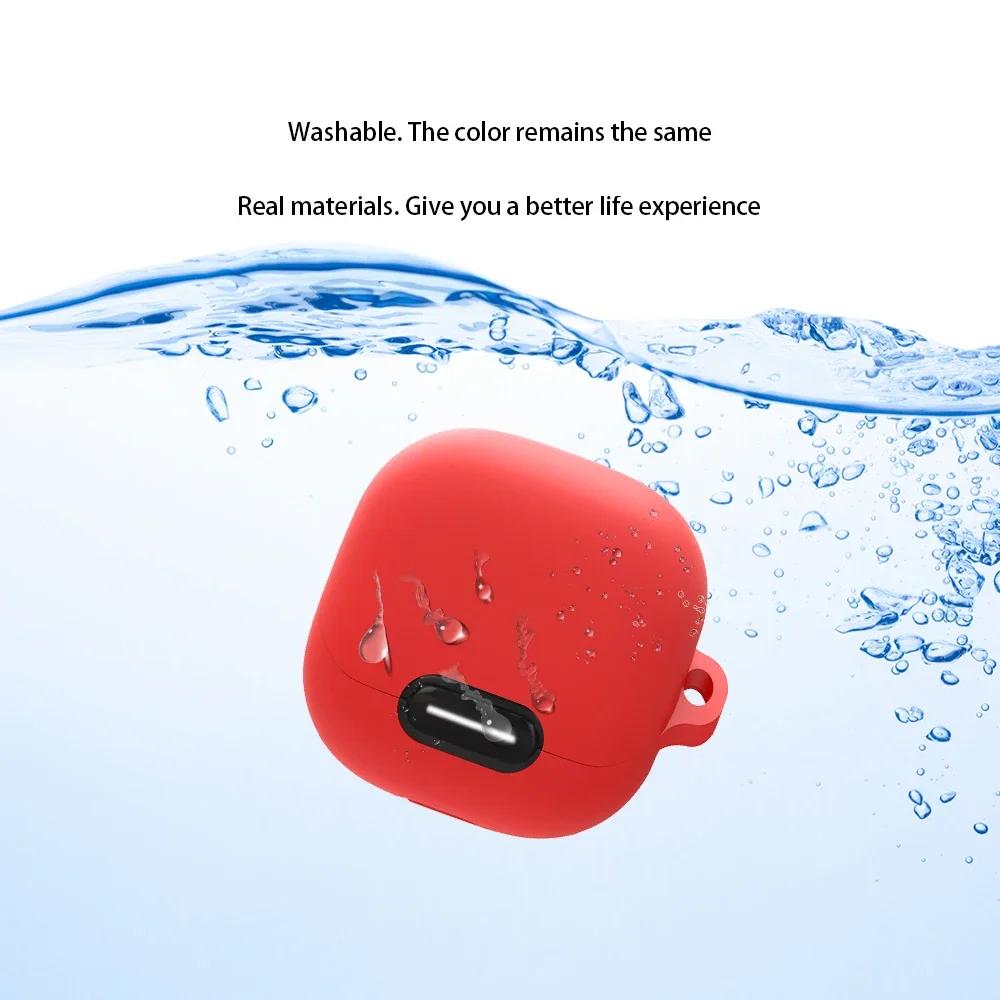 Para Anker Soundcore Liberty 4 NC Funda Color Sólido Silicona A Prueba de Golpes Cubierta para Auriculares Bluetooth Liberty 4NC Caja de Auriculares Fundas