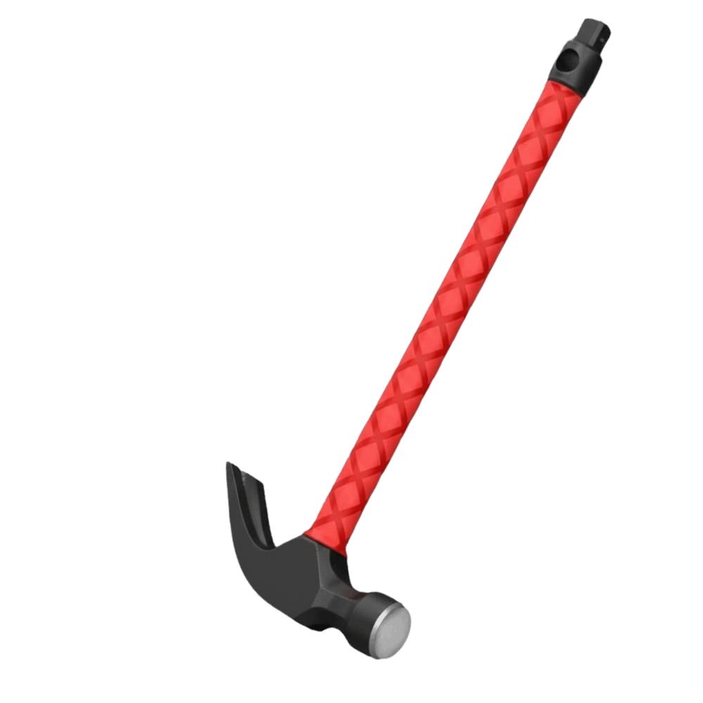 with Ergonomic Handle Woodworking Hammer High-carbon Steel Square Head Hammer  Nail Pulling Style 1