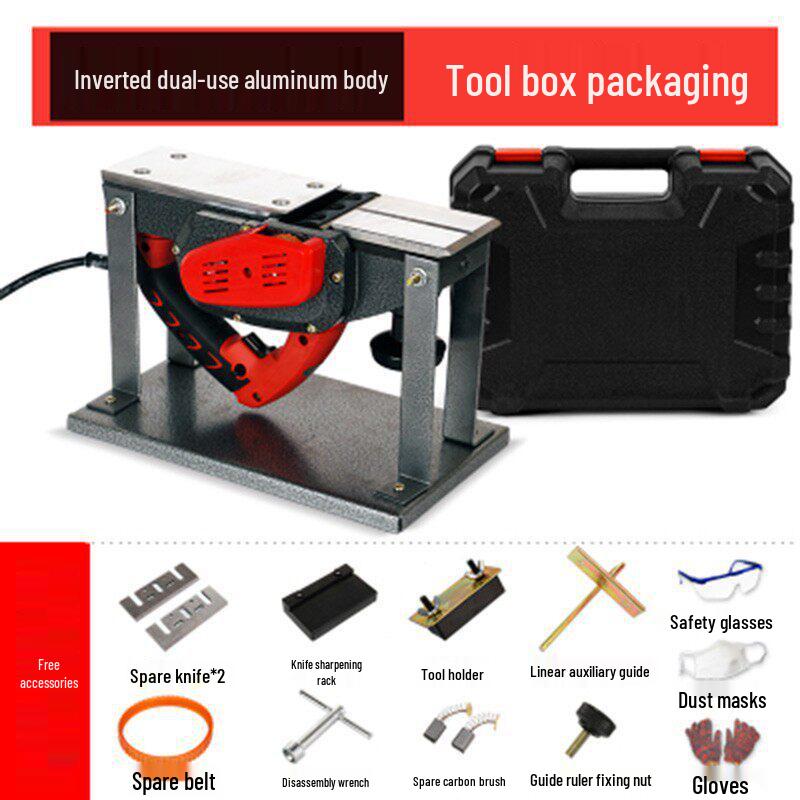 Compact Multi-Functional Electric Woodworking Planer & Thicknesser with Vegetable Cutting Board Feature