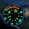 BERNY Men's Mechanical Dive Watch, 20ATM Waterproof, Sapphire Glass, Comfortable Silicone Band, Super Luminous, Automatic & Manual Wind