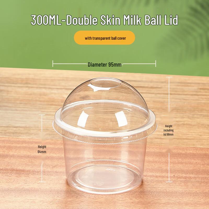 Disposable Plastic Dessert Cups with Dome Lids