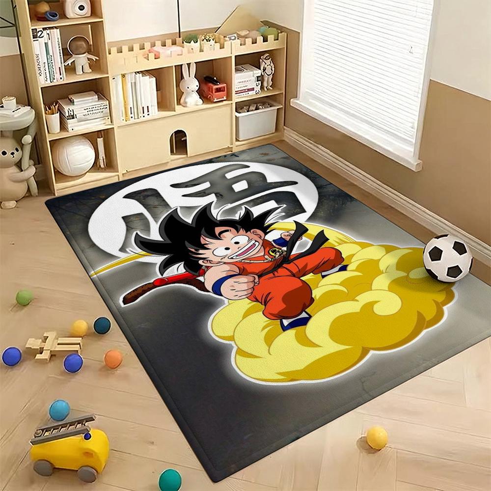 Goku'S Many Forms Printed Rug Nonslip Durable Carpet For Study Reading Area Home Party Decor Birthday Gift