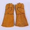 Full Leather Heat Insulation Gloves for Electric Welding Thorn Proof Gardening Mittens