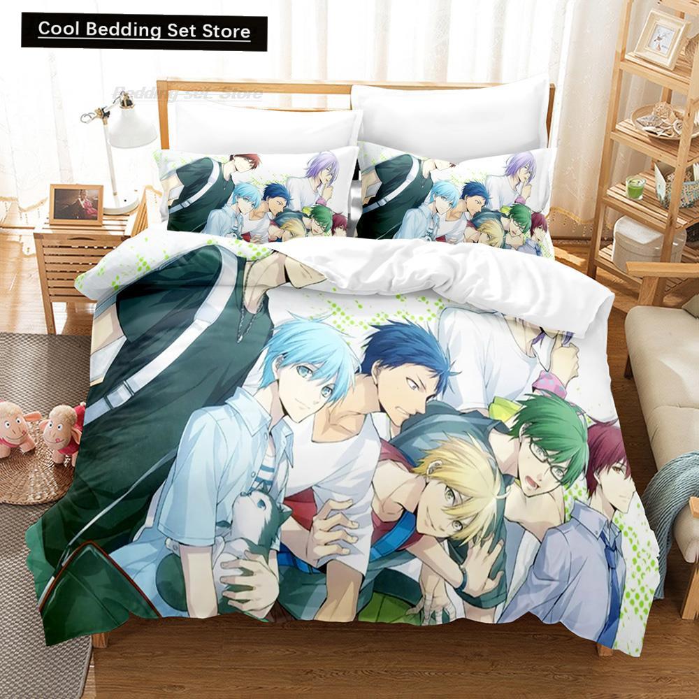 New 3D Print Cartoon Kuroko's Basketball Bedding Set Single Twin Full Queen King Size Bed Set Adult Kid Bedroom Duvet Cover Sets
