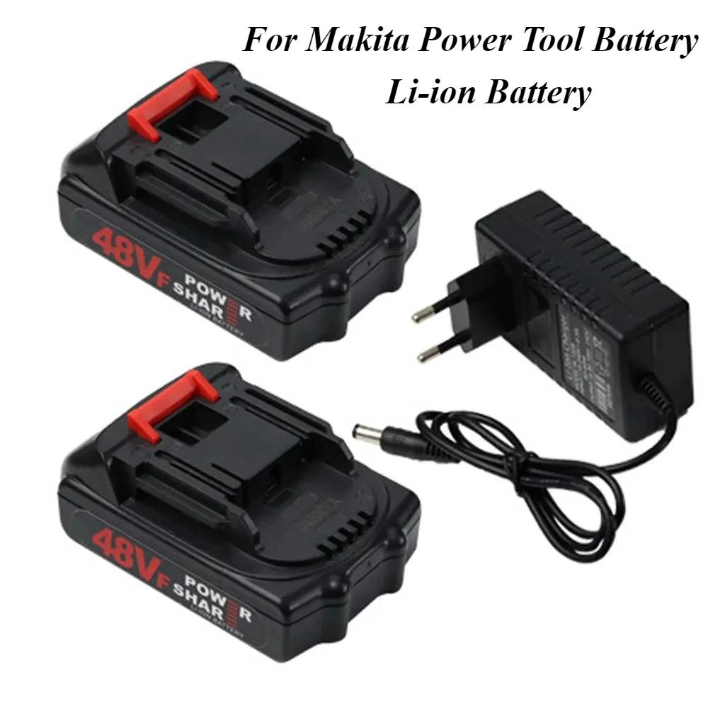 48VF Rechargeable Lithium Ion Battery Large Capacity 18V 21V Electric Power Tool Battery for Makita Tool Replacement Battery