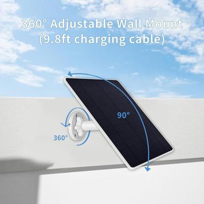 Outdoor-Solarpanel Duale Schnittstelle Ultrahohe Umwandlungsrate IP65 Wasserdicht Notfall-Überwachungskamera Stromversorgung