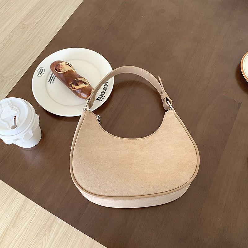 Suede Handbag All-match Fashionable Plush High-end Underarm Bag Trendy