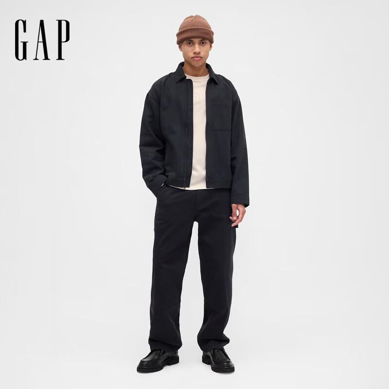 Унисекс вафельная футболка с длинным рукавом и логотипом Gap S бежевый