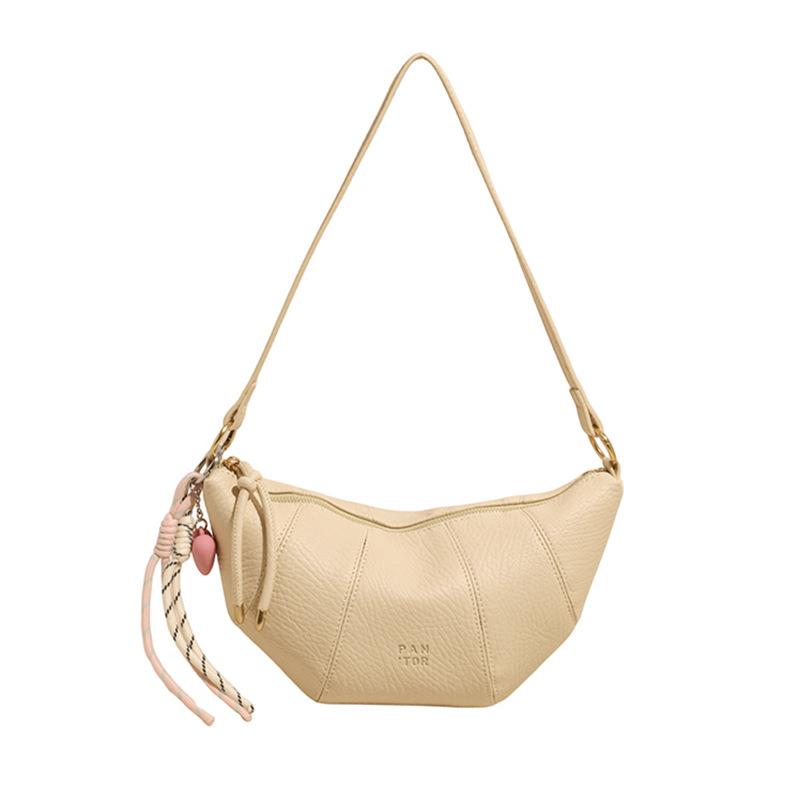 Mode Splicing Einfache Knödeltasche 2025 Neue Ausländischer Stil Schultertasche Weiche Ledertextur Messenger Damentasche