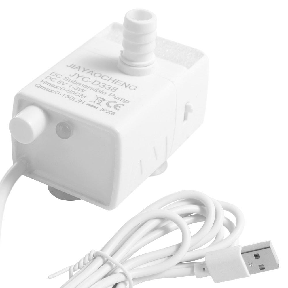 3 Suction Cups Mini Submersible Pump Ultra-quiet Water Fountain Pump Replacement  Home