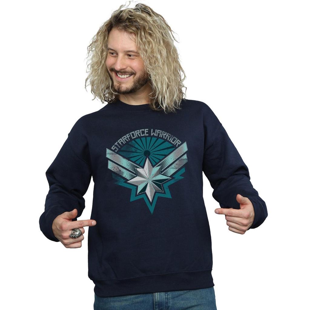Marvel Mens Captain Marvel Starforce Warrior Sweatshirt