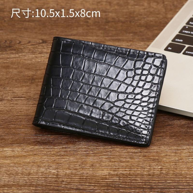 New Stock Crocodile Belly Pattern US Card Holder ID Clip Driver's License Small Bag Zero Wallet