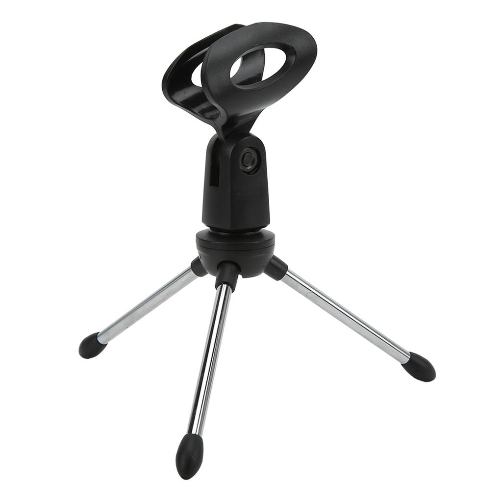 Desktop Microphone Mic Stand Holder Bracket Adjustable Table Microphone Holder with Mic Clip for Conference Live
