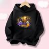 Halloween Kawaii Pumpkin Cartoon Print Children Hooded Sweatshirt Boy Girl Autumn Winter Daily Outdoor Casual Warm Sportswear