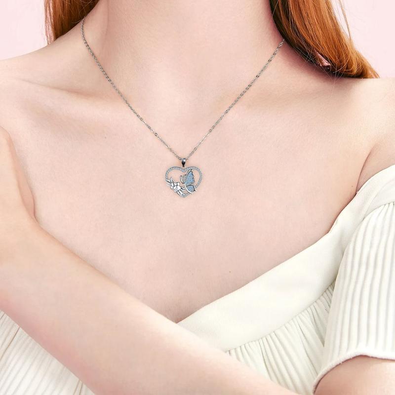 barbie Necklace Original Design of Butterfly Love, Temperament, Niche and Versatile, Ins Style, High-looking, Romantic and Heart-warming ZJYXL-HJ-215