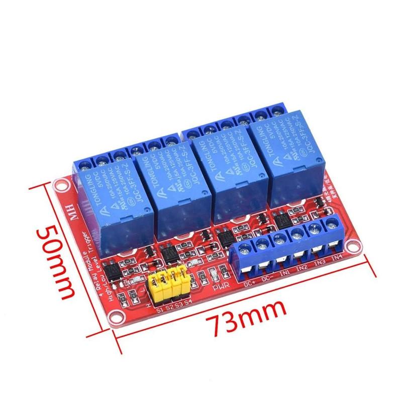 1 2 4 8 Kanal 5V/12V Relaismodul Board Shield mit Optokoppler Unterstützung High- und Low-Level-Trigger für Arduino