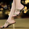 Fashion Women'S Summer Shoes For Women Fashion Sandals Women'S Sandals For Women Sandals 2025 Rhinestones Women Fine Heel Sandals