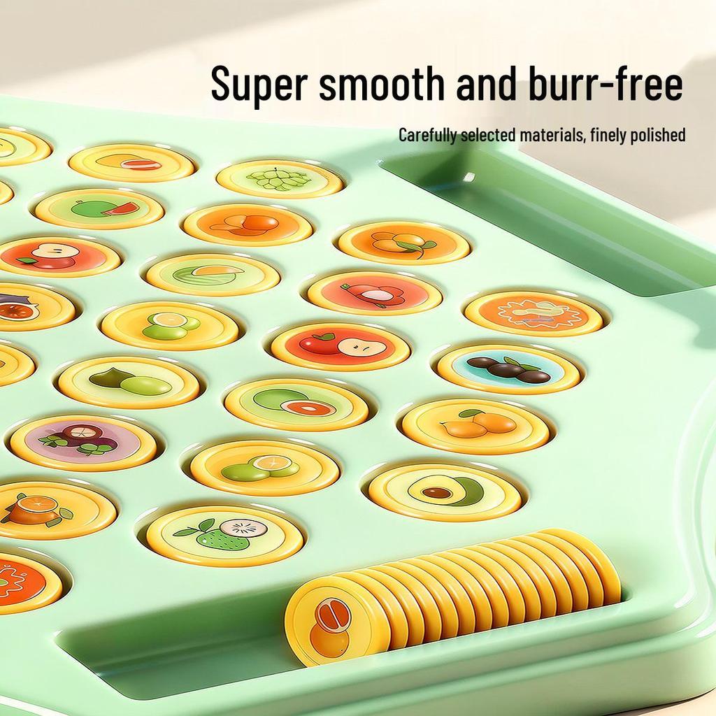 Kids' Flip Chess Memory Game: Two-Player Brain Teaser for Focus & Early Learning