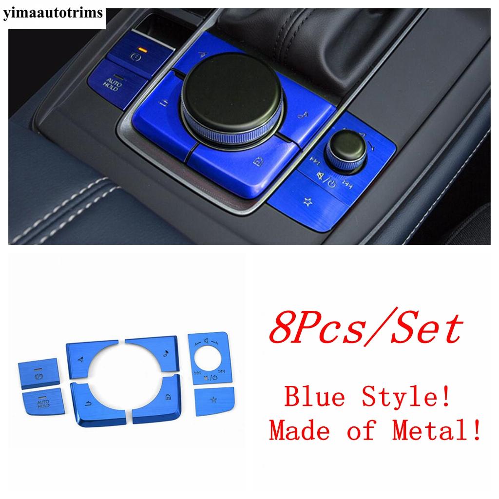Central Control Gear Shift Multimedia Panel Start Stop Button Cover Trim Accessories For Mazda 3 - 2025 / CX-30 - 2025