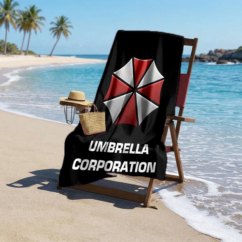Umbrella Corp Fashion Beach Towel: Ideal for Summer Adventures Soft, Absorbent and Quick Drying Suitable for Swimming and Bathing