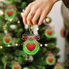Bowknot Little Plush Ball Christmas Decoration Hanging Plush Ball Festive Atmosphere Display.