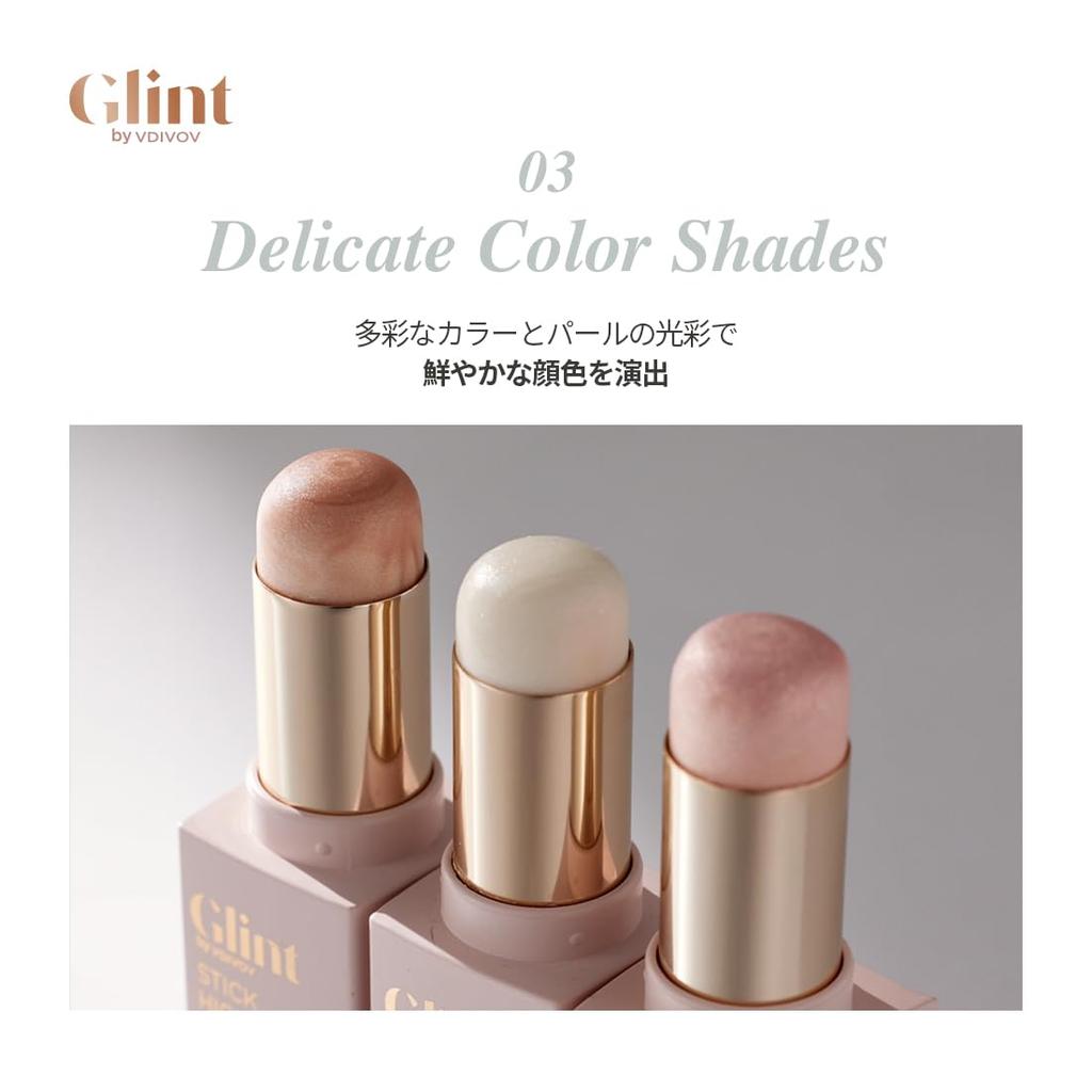 GLINT Stick Highlighter Dewy Moon Korean Korean Face Makeup Suitable for Warm and Cool Skin Shimmering #01 7g, Cosmetics, Makeup, Powder, Powder,
