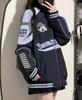 American Retro Blue Baseball Jacket Women Fall New Designer Niche Casual Couple Workwear Coat Trendy