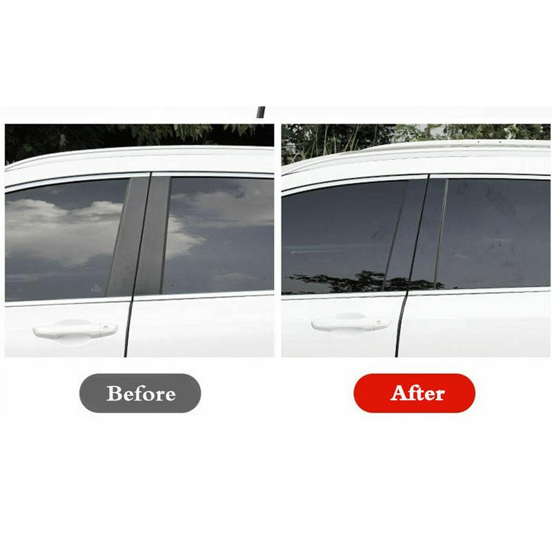 1 Set Car Black Plastic B Pillar Post Cover Door Window Trim Window Fit for Chevrolet Malibu    2018 2017 2016