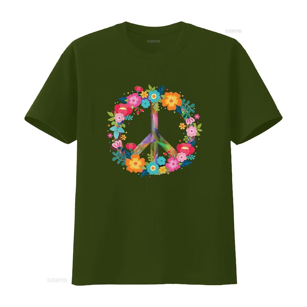 Peace Love Hippie Costume Tie Die 60s 70s T Shirt Black X Large vintage Washed Stretched Stylish Soft Versatile fashion