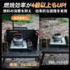 Windscreen, Camping Windbreak, Stove Windbreak, Strong Wind Resistant, Adjustable Shelf, Stable, Foldable, Compact, 25cm Height, with Storage Bag, Bla