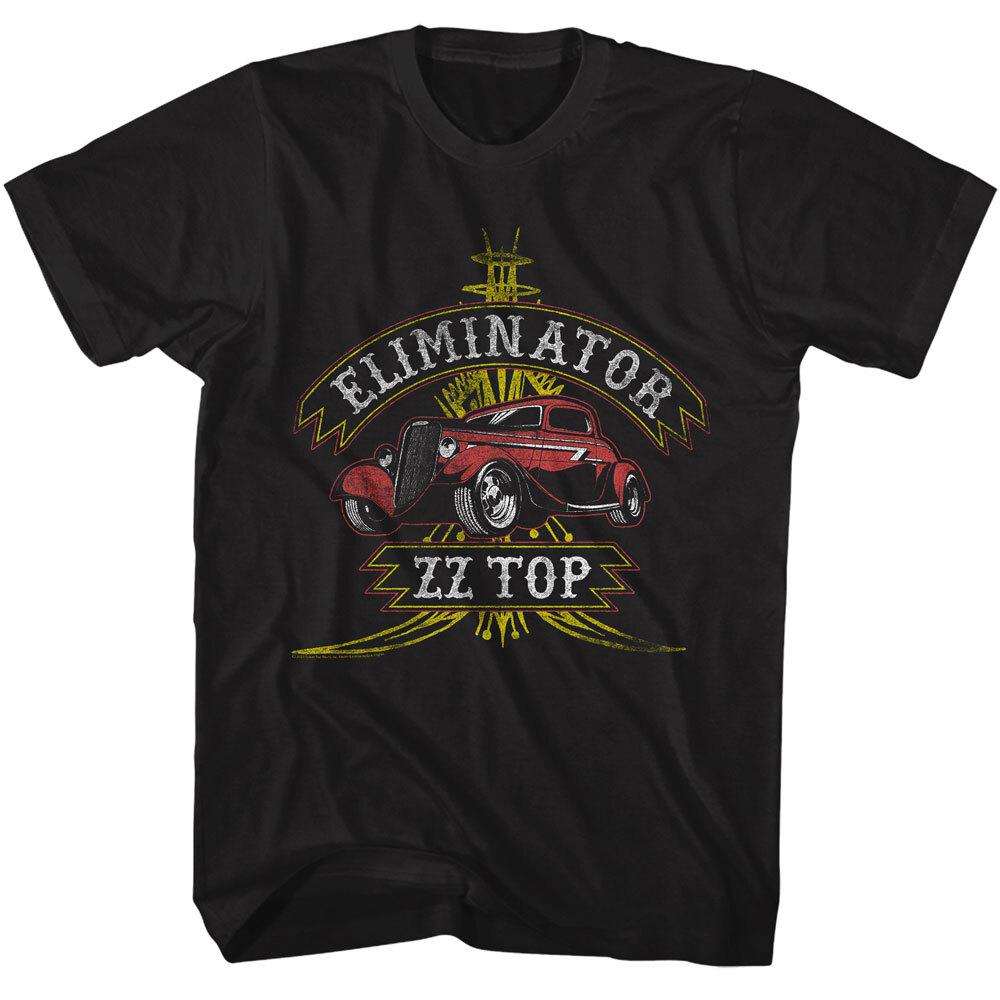 ZZ Top 1933 Ford Eliminator Coupe Crest Men T Shirt Rock Music Band Merch XXL