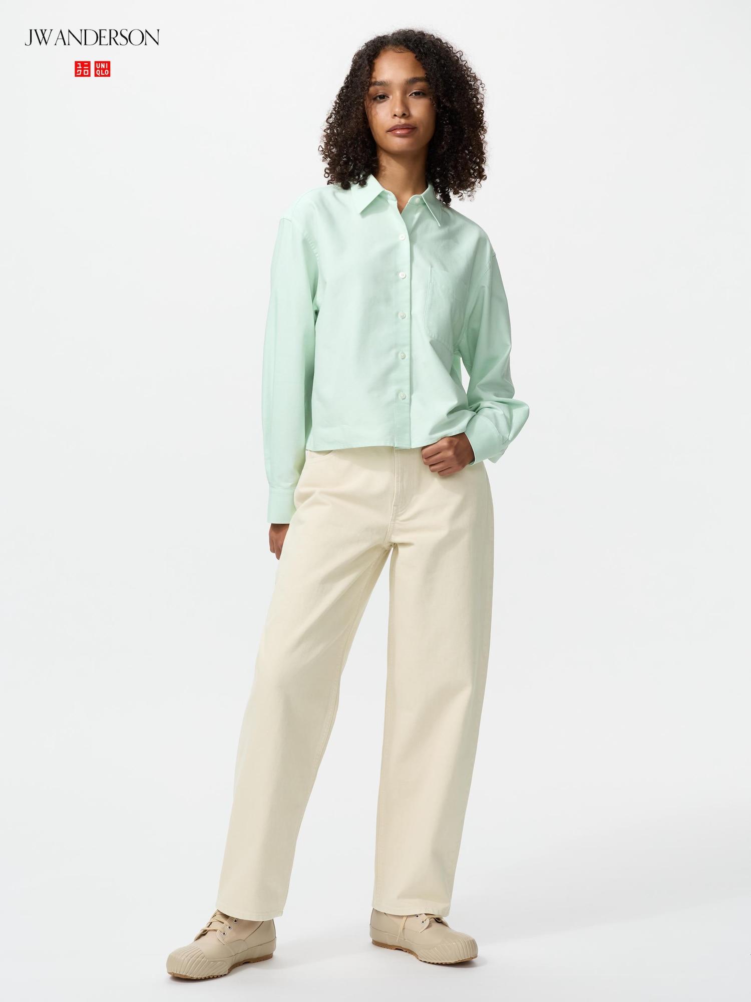 

Uniqlo Япония Широкие джинсы Короткая длина 30 NATURAL/21