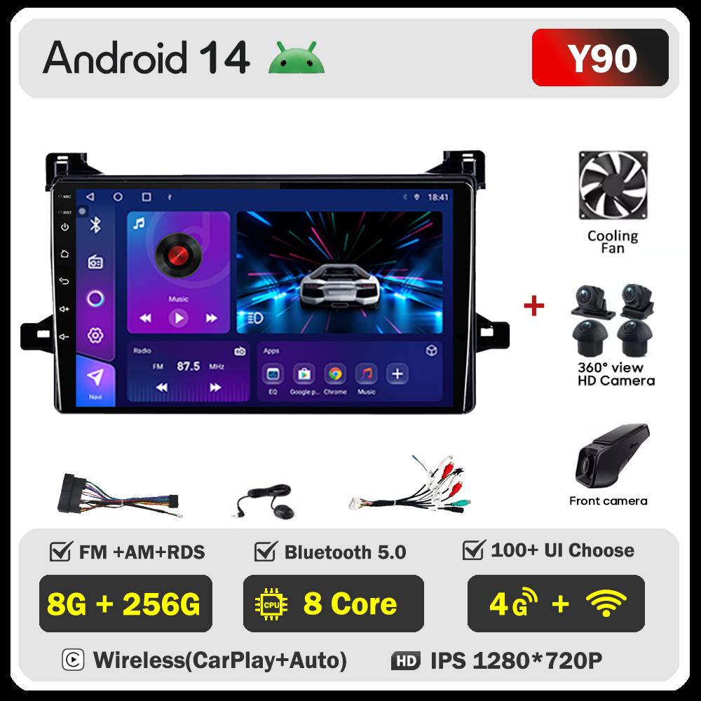 For Toyota Prius XW50 2015 - 2020 Car Radio Player Car Carplay Screen Autoradio Mirror Link Car Intelligent Systems Touch Screen