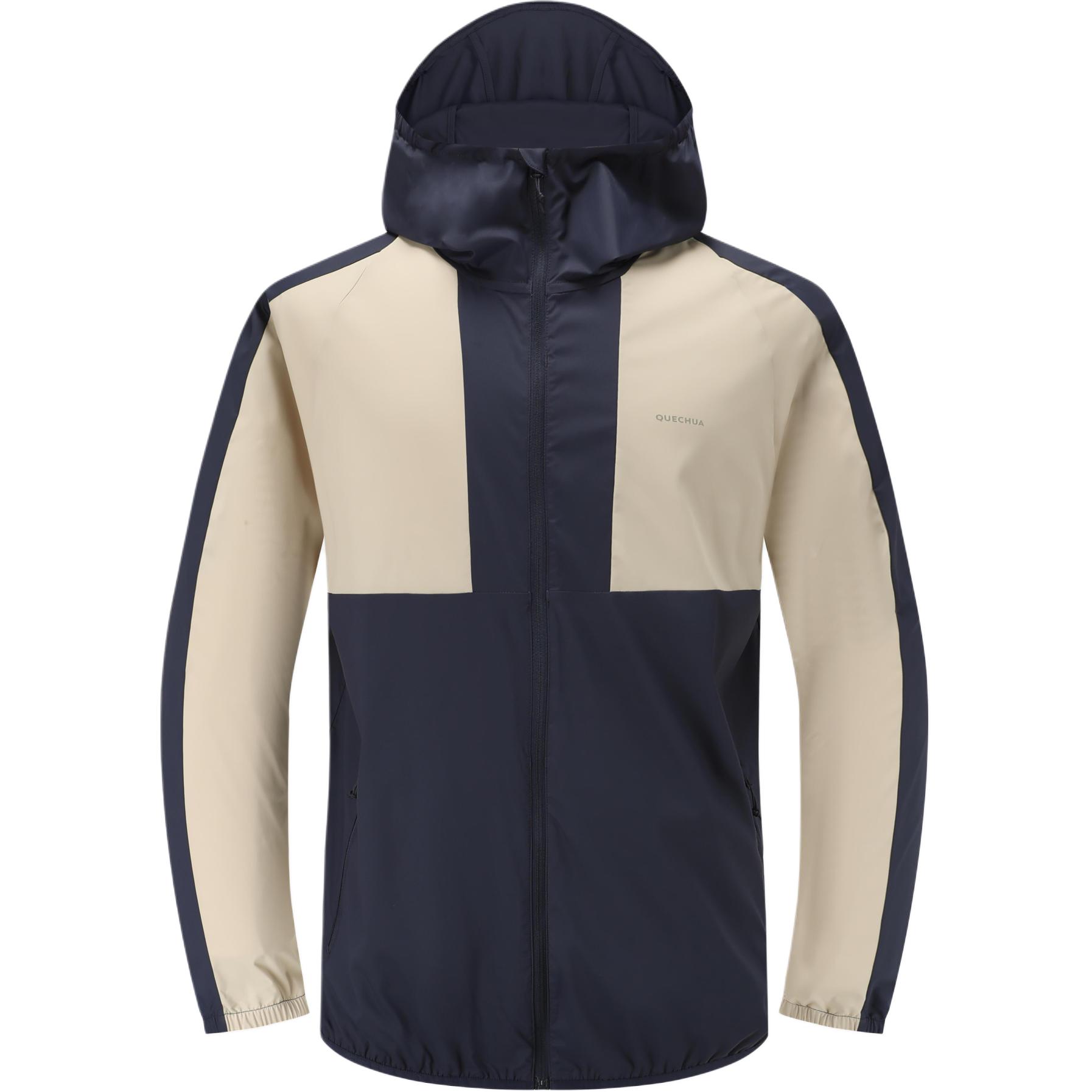 

DECATHLON HELIUM 550 Color Blocking Design Sun Protection Casual Long Sleeve Hooded Jacket Men s Grey Blue L