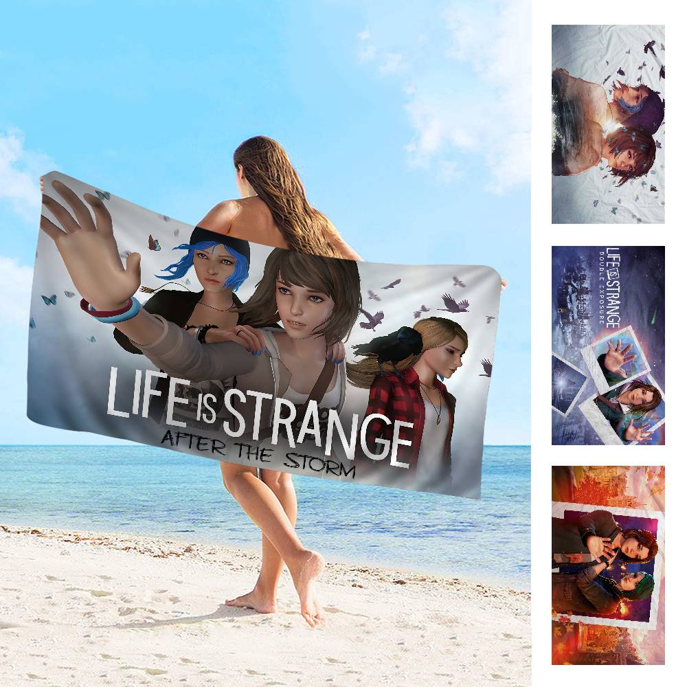 Story Adventure Game L-Life Is Strange Beach Towel Colorful Bath Towels For Girl Microfiber Sand Free Beach Spa Gym Pool