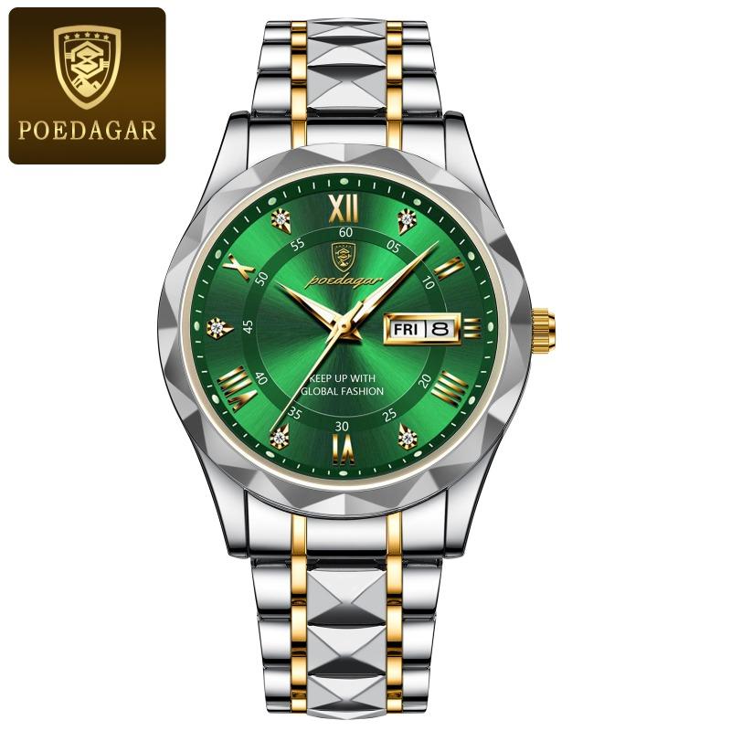Top Brand Waterproof Luminous New Men's Watch Fashion New Quartz Luminous Double Calendar Men's Wristwatch
