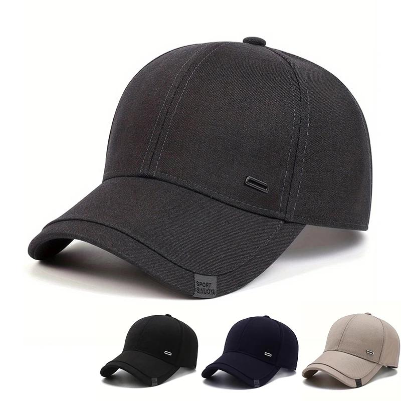 Baseball Label Buckle Silver Square Neutral Gender Women Men For Caps Adjustable Casual Hats Spring And Autumn Outdoor Sunscreen Hat