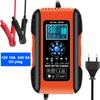 Smart Car Battery Charger 24V 12V Fully-Automatic 7-Stage Auto Motorcycles Pulse Repair Chargers Gel AGM LiFePo4 Wet Lead Acid