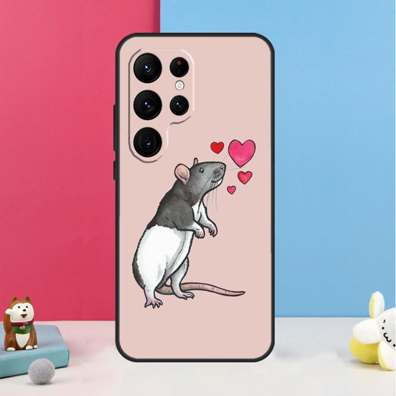 Mouse Rat Case For Samsung Galaxy S26 S25 S24 S20 S21 S22 S23 Ultra S10 Plus S25 FE Back Cover Shell