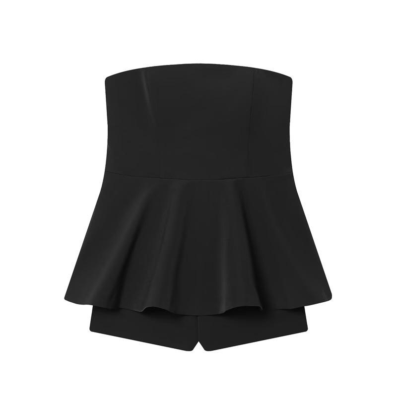 

European & American Style Strapless Skirted Romper – Women s Fashion 2025 New Arrivals (Style #1325471) Large