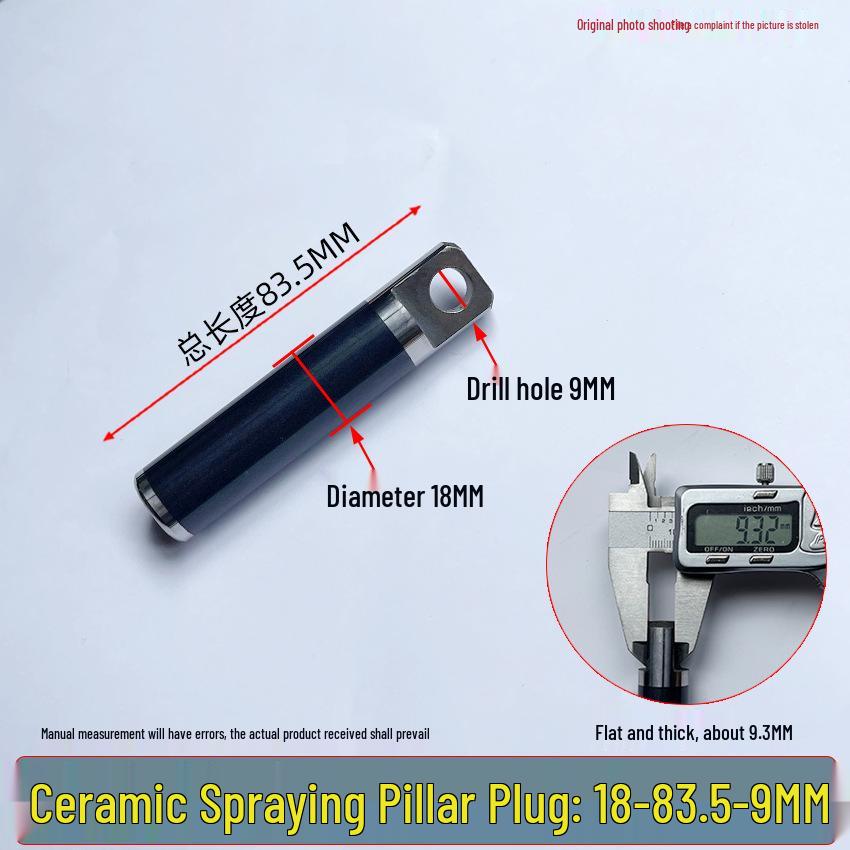 Universal High-Pressure Car Washer Pump: 1812 Plunger Piston Rod with Black Spray Porcelain Plunger & White Ceramic Tube