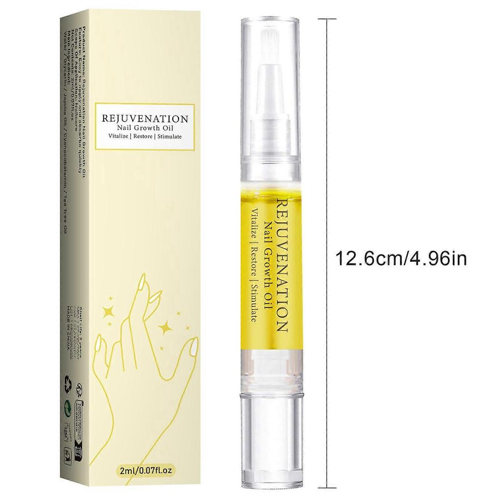 Natural Nail Growth Oil Pen, Nail Strengthener & Rejuvenation Treatment, Promotes Healthy Nail Growth, Prevents Breakage, Portable Nail Care Pencil